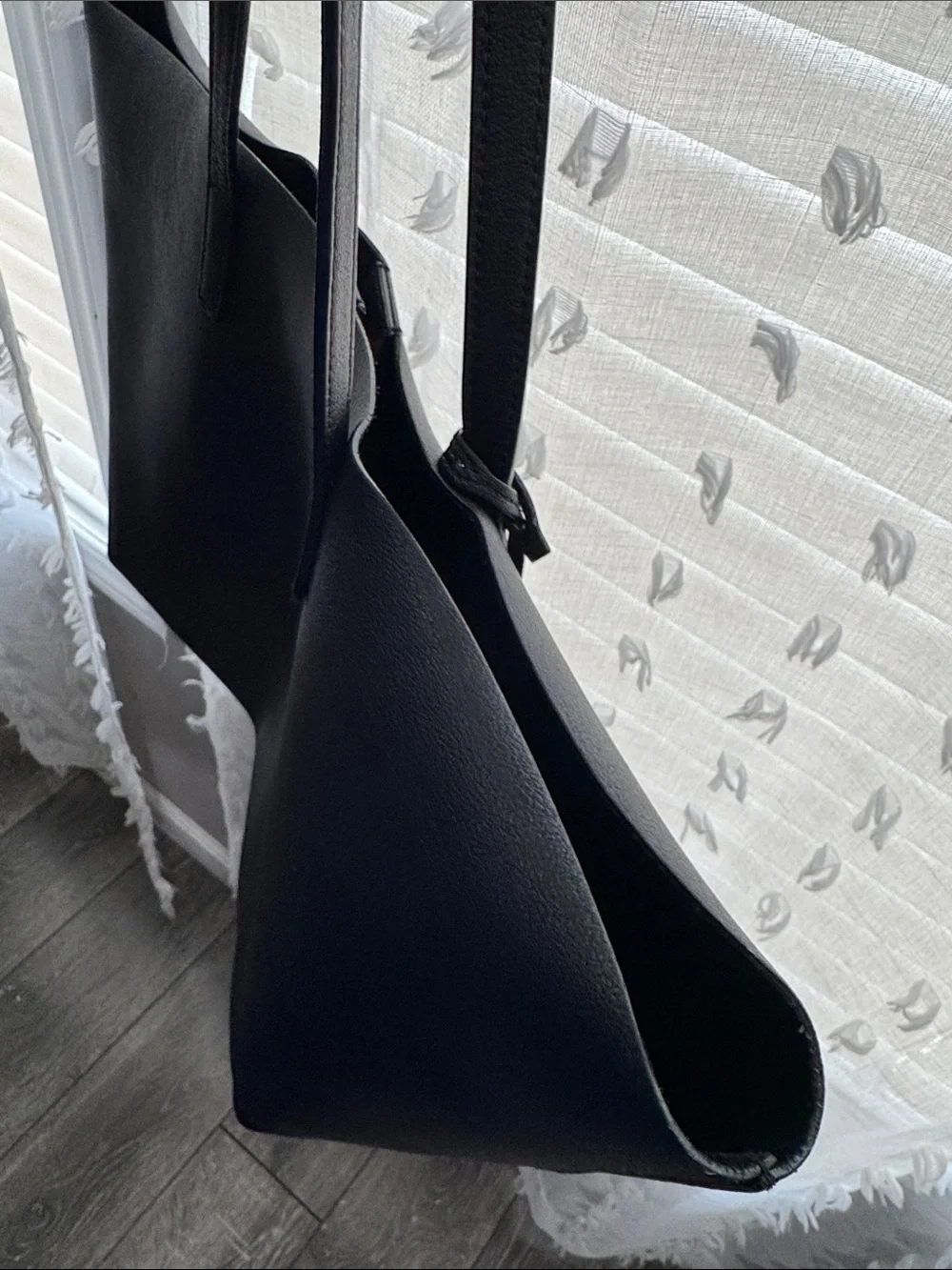 Authentic Black YSL Shopping Tote